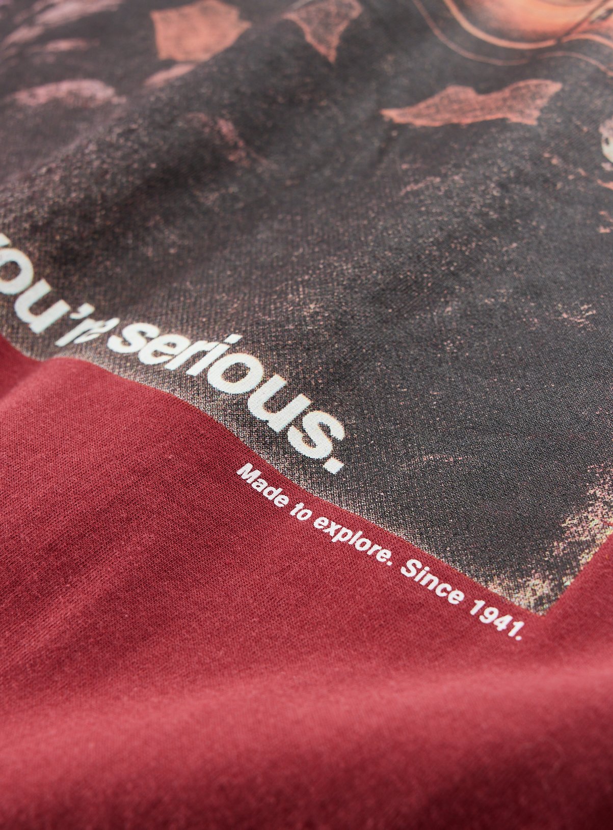 Dark Red Jeep Graphic T-Shirt S - Image 3 thumbnail